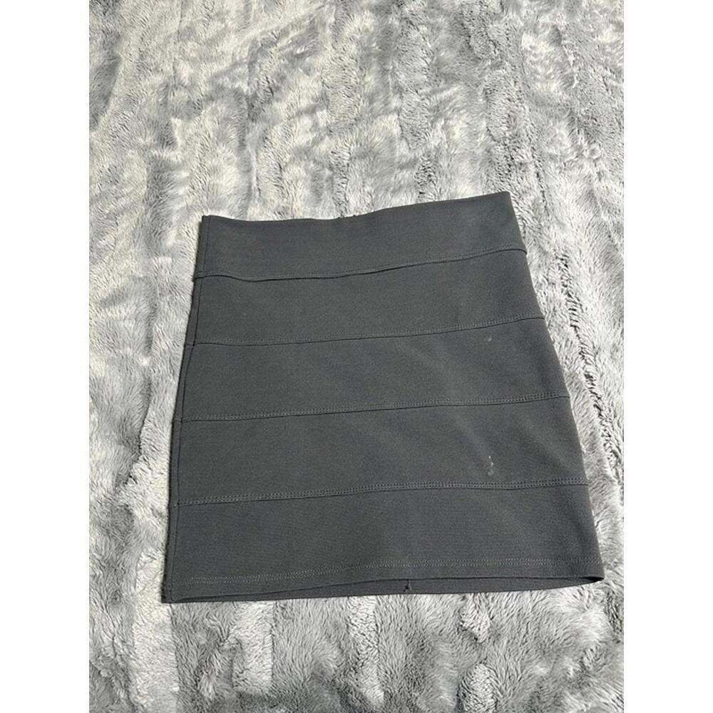 Charlotte Russe Gray Bandage Mini Skirt – Size Small